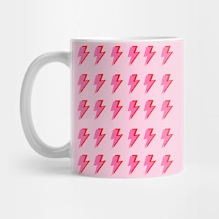 Pink and Red Shadow Lightning Pattern Mug